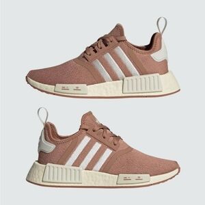 Adidas NMD R1 Sneakers in Brown and White